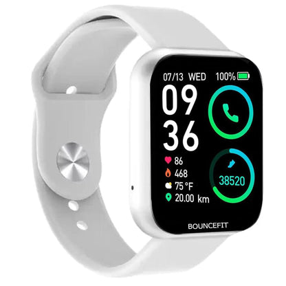 Bouncefit M I D116 Fitness Band Smart Watch for Men, Women, Boys, Girls, Kids – Single Touch Interface, Water Resistant, Workout Modes, Quick Charge Sports Smartwatch – Black I