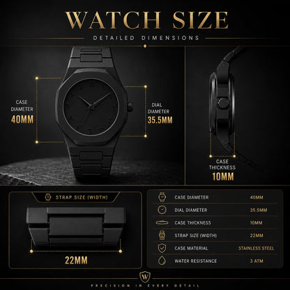 Matrix Arabian | Aura Dial & Polycarbonate Strap Analog Watch for Men & Boys (Black)