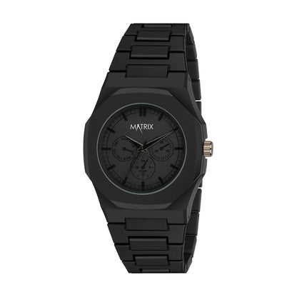 Matrix Arabian | Aura Dial & Polycarbonate Strap Analog Watch for Men & Boys (Black)