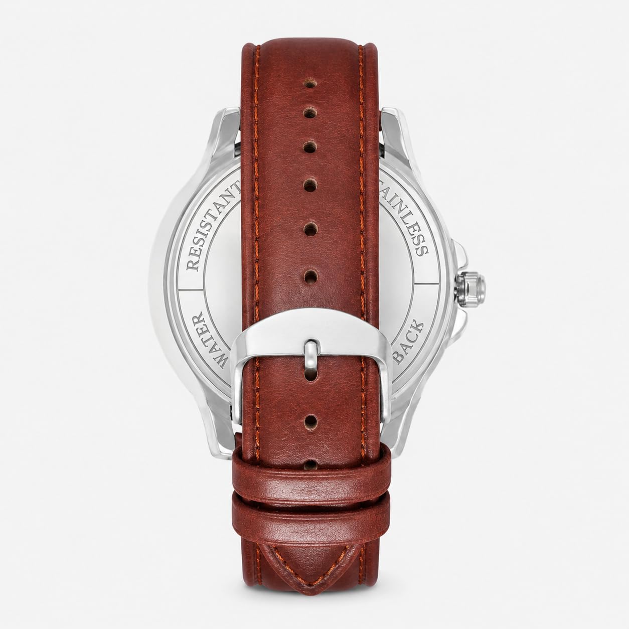 Matrix Antique Day & Date Leather Strap Analog Silicone Watch For Men & Boys - Black