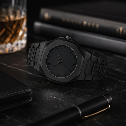 Matrix Arabian | Aura Dial & Polycarbonate Strap Analog Watch for Men & Boys (Black)