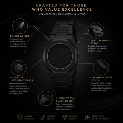 Matrix Arabian | Aura Dial & Polycarbonate Strap Analog Watch for Men & Boys (Black)