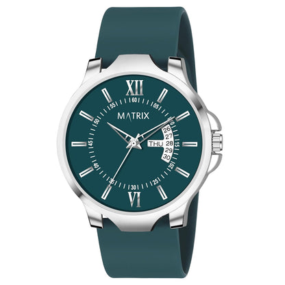 Matrix Antique 2.0 Day & Date Softest Silicone Strap Analog Watch for Men & Boys