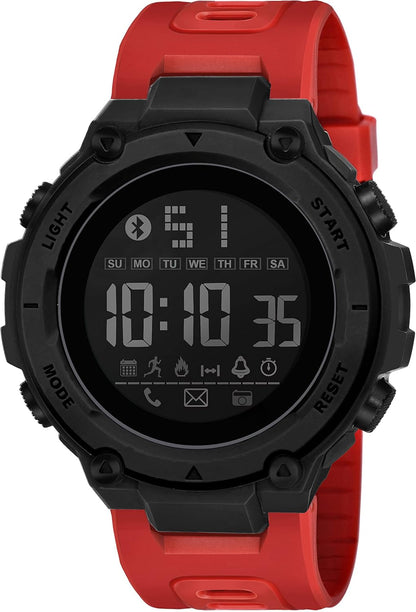 Shocknshop Digital Sports Stylish Multifunctional Electronic LED Black Dial Wrist Watch for Men Boys -WCH78