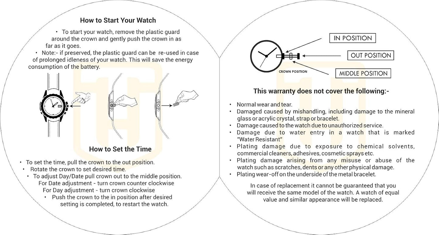 TIMEWEAR Analog Day Date Functioning Stainless Steel Chain Watch for Men