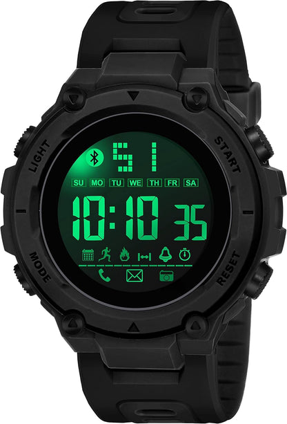 Shocknshop Digital Sports Stylish Multifunctional Electronic LED Black Dial Wrist Watch for Men Boys -WCH78