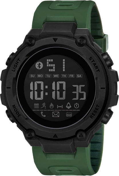 Shocknshop Digital Sports Stylish Multifunctional Electronic LED Black Dial Wrist Watch for Men Boys -WCH78